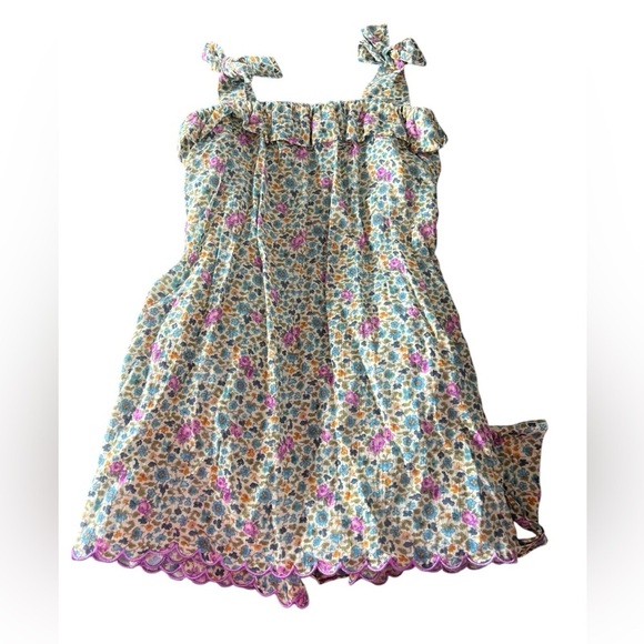 Emile Et Ida Girls Green Floral Tie Jumper in size 3 - Picture 2 of 7